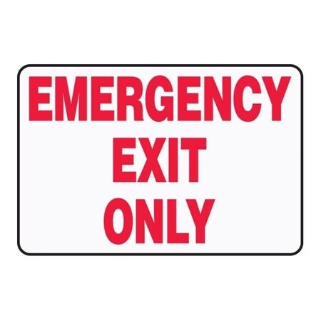 Accuform Exit Sign, Plastic, 12 in W, 8 in H PSP116